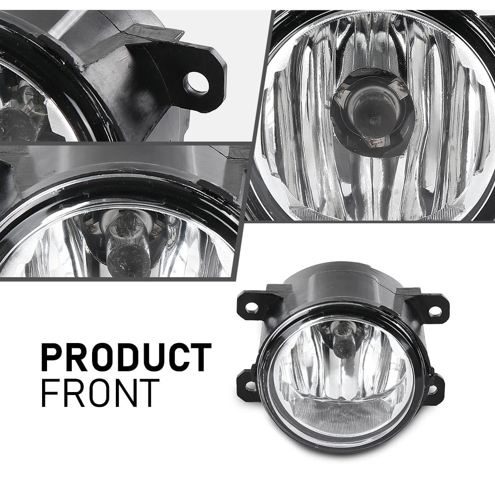 G-PLUS Fog Light Lamp Set Left Right Compatible with Ram Promaster 1500 2500 3500 2014 2015 2016 2017 2018 2019 2020 2021 2022 AC2592111N