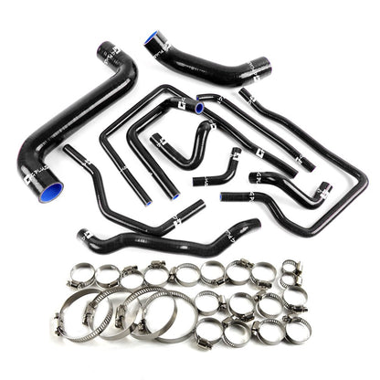 G-PLUS Silicone Radiator Coolant Hose Kit Clamps Compatible With 2002 2003 2004 2005 2006 2007 Subaru Impreza WRX/STi GDA/GDB EJ207, Black
