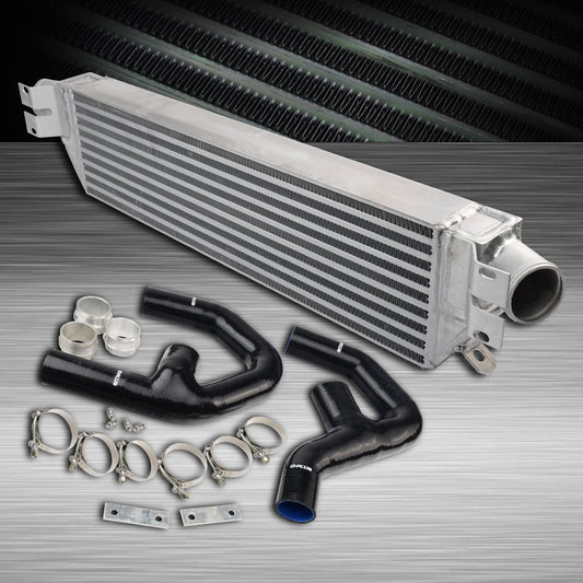 G-PLUS urbo Aluminum Turbo Intercooler Kit + Intercooler Pipe Black Replacement For VW GOLF MK5 MK6 GTI FSI Compatible With JETTA 2.0T /AUDI A3 Twin