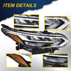 G-PLUS Headlights Assembly, Compatible with 2020-2021 Nissan Sentra Right Bumper Headlamp, Clear Lens Black Housing Amber ReflectorBumper Headlamps