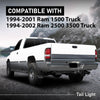 G-PLUS Tail Lights Assembly Compatible with Dodge Ram 1500 Truck 1994-2001/Fit Dodge Ram 2500 3500 1994-2002,Rear Lamps w/o Blubs,Driver & Passenger Luces Traseras Tail Brake Lamps