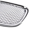Chrome Silver Front Upper Grille Front Center Grill Assembly Compatible For Jaguar XF XFR 2012-2015