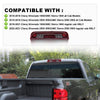 G-PLUS LED 3rd Brake Lights, Compatible with Chevy Silverado/GMC Sierra 1500 2500HD SILVERADO 3500/3500HD 2014-2018 Third Brake Light Cargo Lamps Black Housing Red & White Lens