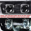 G-PLUS LED Headlights Assembly, Compatible with 2009-2014 Ford F150(Only Fit LED Style,NOt Fit without LED Style) Bumper Headlamps,Clear Lens Black Housing Amber Reflector
