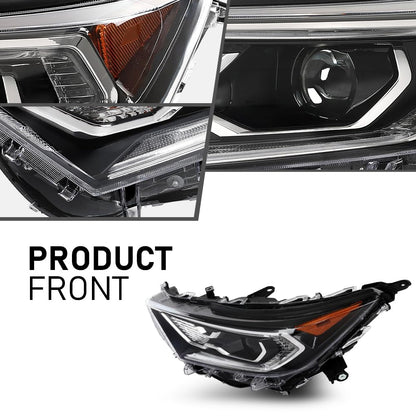 G-PLUS LED Headlights Assembly Front Headlamp Left Compatible with Toyota RAV4 XLE Hybrid XSE/Limited 2019-2022 81150-0R162 Bumper Headlamps,faros delanteros