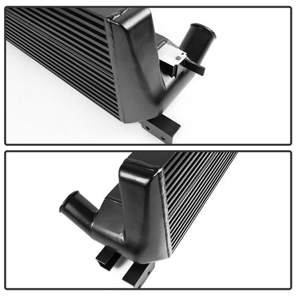 Compatible For Ford Mustang 2015 2016 2017 2.3L EcoBoost Direct Bolt On Upgrade Performance Intercooler Black