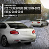 G-PLUS Rear Trunk Spoiler Wing Compatible with BMW F22 2 Series Coupe Only 2014 2015 2016 2017 2018 2019 2020 Fit BMW F87 M2 2016 2017 2018 Rear Trunk Spoiler Gloss Black