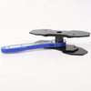 G-PLUS 360° Brake Caliper Press Tool with 2 Groups Steel Plates,4 in 1 Universal Disc Ratchet Brake Caliper Tool,Ratchet Piston Spreader Automotive Tools Car Brake Repair & Instalation Blue