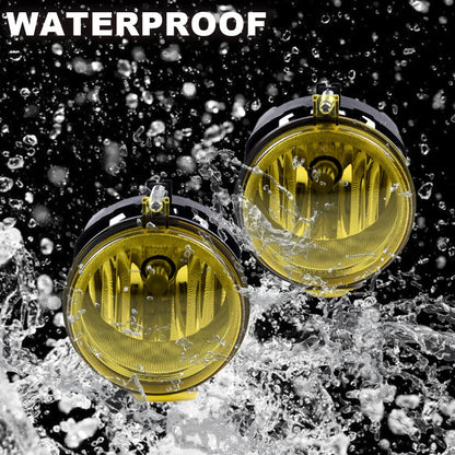 G-PLUS 2pcs Set Fog Light Bumper Lamps Compatible with Dodge Challenger Charger Nitro Avenger Caliber Yellow Lens (Bulbs are included)