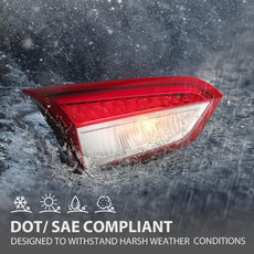 G-PLUS LED Inner Tail Light Left Right Compatible with Buick Envision 2019-2020 Red Product Features