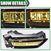 G-PLUS Fog Light Lamps Kit Compatible With 2013-2015 Honda Accord Sedan,Driving Fog Lamps W/Switch Bulbs Bezel Driver & Passenger Pair (Yellow Lens)