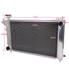 Aluminum Racing Cooling Radiator Stop Leak Compatible For FORD MUSTANG GT/GTS/SVT 3.8L 5.0L 1994-1995