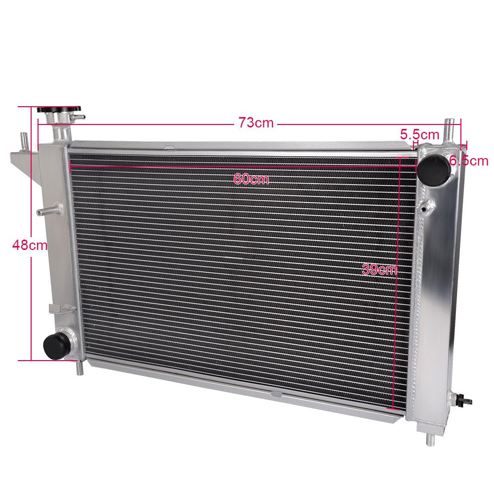Aluminum Racing Cooling Radiator Stop Leak Compatible For FORD MUSTANG GT/GTS/SVT 3.8L 5.0L 1994-1995