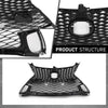 G-PLUS Grille Compatible with LX GS200t 2016-2017/GS350 2016-2020/GS450h 2016-2018 with F Sport Package with Park Assist Front 5310130890, LX1200192 Gray