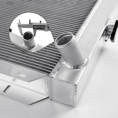Replacement For Ford Thunderbird Y-Block V8 1955 1956 1957 Full Aluminum Racing Cooling Radiator Stop Leak 2 Row Core