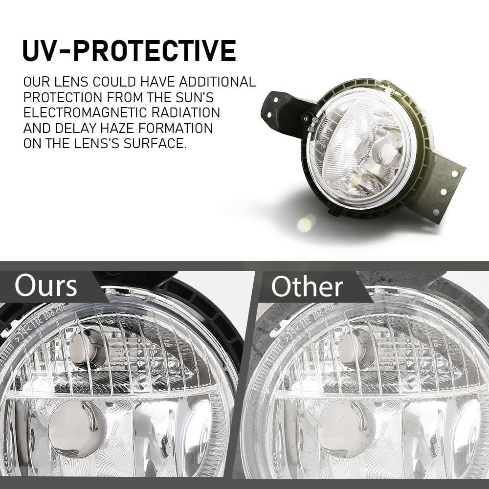 G-PLUS Left or Right Fog Light Daytime Running Lamp 1PC, Compatible with Mini Cooper Countryman R60 2010-2016, 63179802163