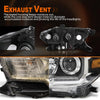 G-PLUS LED Headlight Assembly Left and Right Side w/LED Daytime Running Compatible with Toyota Tacoma 2016-2023 81150-04270, TO2502244 OEM Fit Standard 2 PCS White