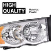 G-PLUS LED Left and Right DRL Headlights Assembly & Fog Lights Compatible with Chevy Silverado/Avalanche 2003-2006 (Clear lens Chrome Housing Clear Reflector Headlight + Fog Lights)