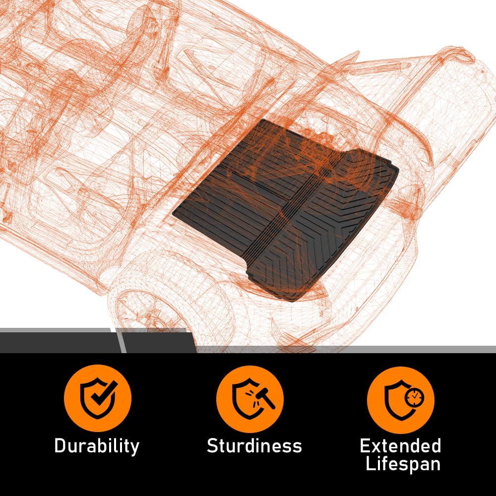 G-PLUS TPE Floor Mats Fit Benz GL350 GL450 GL550 2013-2016, Fit Benz GLS63 AMG 2017-2019 Truck Accessories Cargo Liners All Weather Protection 1PC Black Alfombras para Carro