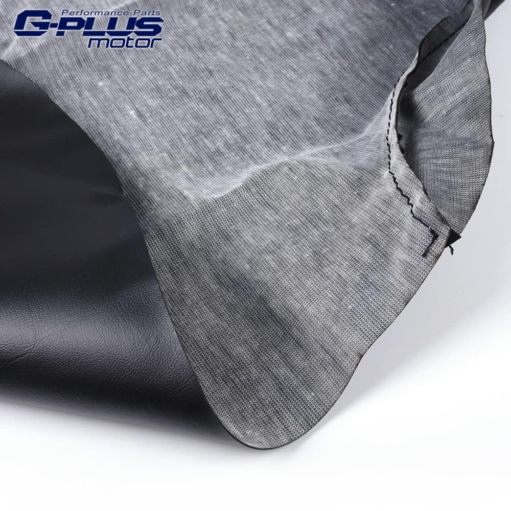 G-PLUS Seat Cover Compatible with Kawasaki Bayou 220/400 1993 1994 1995 1996 1997 1998 1999 Black Marine Vinyl Grade Bayou 220/400 Seatcover
