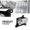 G-PLUS Fog Lights w/Bulbs Driver and Passenger Side Pair Clear Compatible with Toyota Tundra (submodel: Base, Limited, SR5) 2000-2006 812100C010 812200C010 TO2593102 TO2592102