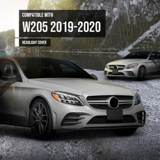 G-PLUS Headlight Lens Cover for Benz C-Class W205 2019-2020 Right Clear Front View