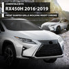 G-PLUS Front Bumper Grille Molding Insert Chrome Compatible with LX RX350 RX450h 2016-2019 LX1210114, 5312148130, 53121-48130, 5312148130 ABS Silver