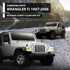G-PLUS Floor Mats Liners Compatible with Jeep Wrangler TJ 1997 1998 1999 2000 2001 2002 2003 2004 2005 2006 All Weather Protection TPE Cargo Liner Black 6pcs Gray