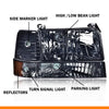 G-PLUS Headlights Assembly Fit 1992-1996 Ford Bronco/F150 F250 F350 Super Duty(Incl. 97 9th Old Body Style),Headlamps w/Corner Signal Smoky lens Chrome Housing Amber Reflector Faros Delanteros