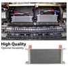 G-PLUS Universal Aluminum Engine Transmission Racing Oil Cooler Silver 16 Row English-style AN10-10AN T-6061 Aluminum