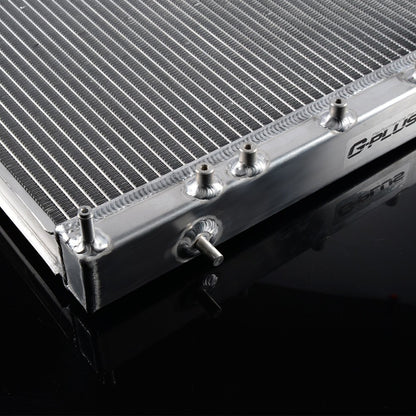 Aluminum Racing Cooling Radiator Stop Leak Compatible for Subaru Impreza GDA/GDB WRX STI Vers 7~9 2002 2003 2004 2005 2006 2007 Silver
