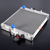 2 Row 42mm Aluminum Radiator Compatible For HONDA CIVIC D15/16 EG/EK 92-00+Silicone Hose