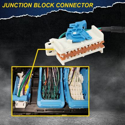 G-PLUS Junction Block Connector with Wires Compatible with 2014-2019 GM Upfitter Chevy GMC Truck 15547108 19328970 (Without Aux Switches)