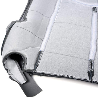 G-PLUS Pewter Gray Leather Seat Cover Compatible with Chevy Tahoe Suburban Silverado/GMC Yukon Sierra 2003 2004 2005 2006 Replacement Front Driver Passenger Top Bottom 4 PCS