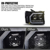 G-PLUS LED Tube Projector Headlights Assembly Compatible with GMC Sierra 1500 2007-2013/Fit GMC Sierra 2500 HD 3500 HD 2007-2014 Headlamps Clear Lens Black Housing Clear Reflector,faros delanteros