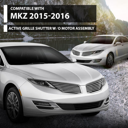 G-PLUS Active Grille Shutter, Compatible with Lincoln MKZ 2015-2016, FP5Z8475A, FP5Z-8475-A, 601605, FO1206132