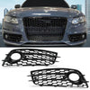 G-PLUS Fog Light Lamp Cover Grille Compatible with Audi A4 B8 S-Line S4 Models 2008-2012/ NOT Fit For Standard Bumper 88K0807681C, 8K0807682C