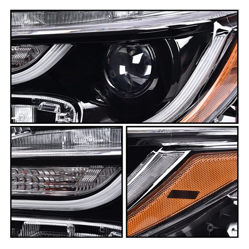 G-PLUS Headlight LED Compatible with Toyota Corolla L LE 2020 2021 DRL Left Diver Side Headlamp Clear Lens Chrome Housing Amber Reflector Bumper Headlamps,faros delanteros