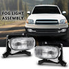 G-PLUS Fog Lights w/Bulbs Driver and Passenger Side Pair Clear Fit Toyota Tundra (submodel: Base, Limited, SR5) 2000 2001 2002 2003 2004 2005 2006 812100C010 812200C010 TO2593102 TO2592102