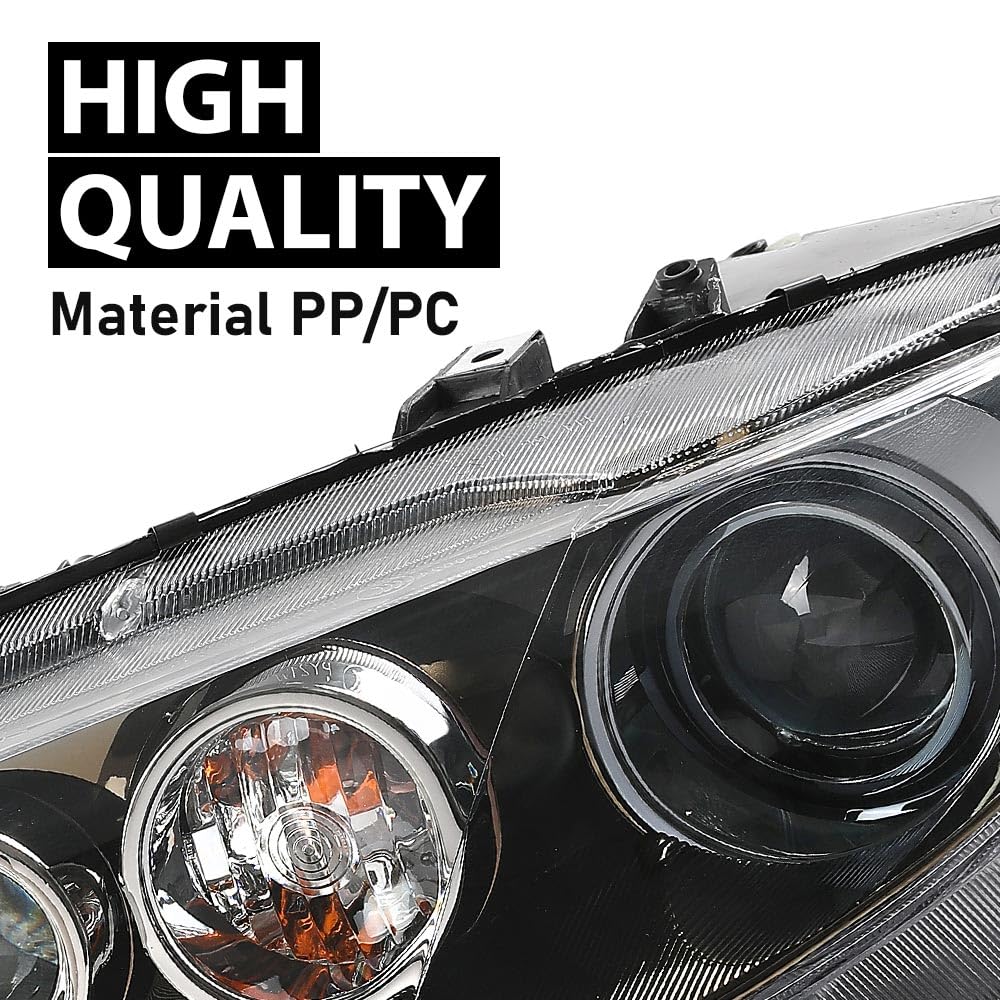 G-PLUS Headlight Headlamp Left Side Compatible with 2006-2007 Mazda 6 Mazdaspeed,Fit 2006-2008 Mazda 6 (submodel: i, S,GS, GT)