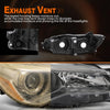 G-PLUS Headlight Assembly Front Headlamp Right Side Compatible with Toyota Camry 2015-2017 TO2503222, TO2502222, TO2503223, TO2502229, TO2503229,8111006860 Clear Lens Black Housing Amber Reflector