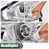 G-PLUS Headlights Assembly Compatible With 2013 2014 2015 Nissan Altima 4-Door Sedan OE Style Automotive Halogen Model Headlamps Chrome Housing 2PCS,faros delanteros