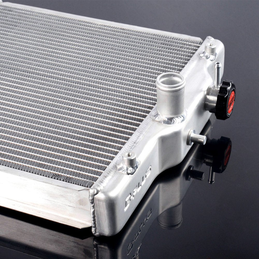 3 Row 52MM Full Aluminum Radiator Racing Radiator Stop Leak Compatible for Honda Civic EK EG B18C B16A DOHC in/Out 32MM 1992-2000