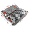 2.75" Inlet/Outlet Twin Left & Right Turbo Aluminum Performance Intercooler Kit Compatible For PORSCHE 996 997 TT TURBO GT2 2001-2009