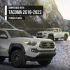 G-PLUS 4PCS Fender Flares Compatible with Toyota Tacoma 2016 2017 2018 2019 2020 2021 2022 (Not Fit Double Cab Trims) Wheel Arch Cover Trim, Smooth Pocket-Riveted