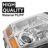 G-PLUS Projector Headlights Left & Right Side Compatible with GMC Terrain (submodel: SLE, SLT) 2010-2015 Not Fit for Denali Models Clear Lens Chrome Housing Bumper Headlamps,faros delanteros