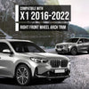 G-PLUS Front RH Wheel Fender Flare Molding Trim Compatible with BMW X1 sDrive28i 2017-2022 Fit BMW X1 xDrive28i 2016-2022 51777332338, BM1291114 Black
