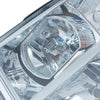 G-PLUS Headlights Assembly Fit Chevy Silverado 1500 2007-2013, Fit Chevy Silverado 2500 3500 & HD 2007-2014, Left & Right Headlamps Smoky Lens Chrome Housing Amber Reflector, faros delanteros