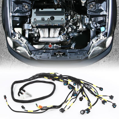 G-PLUS K-Series Tucked Engine Harness Compatible with Honda Civic 1988-2000 /Honda CRX 1988,1990-1991/Acura Integra 1992-2001/Acura RSX 2002-2006