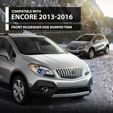 G-PLUS Front Bumper Trim Right for Buick Encore 2013-2016 Black Front View